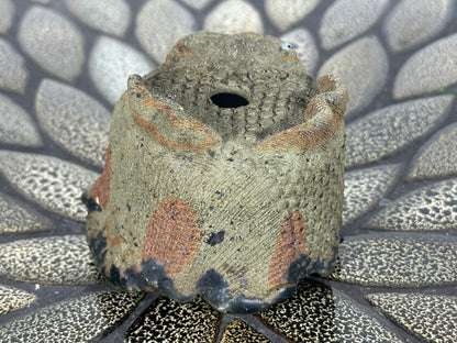 Preowned Japanese Tokoname Unglazed Bonsai Pot - 3” By 2”