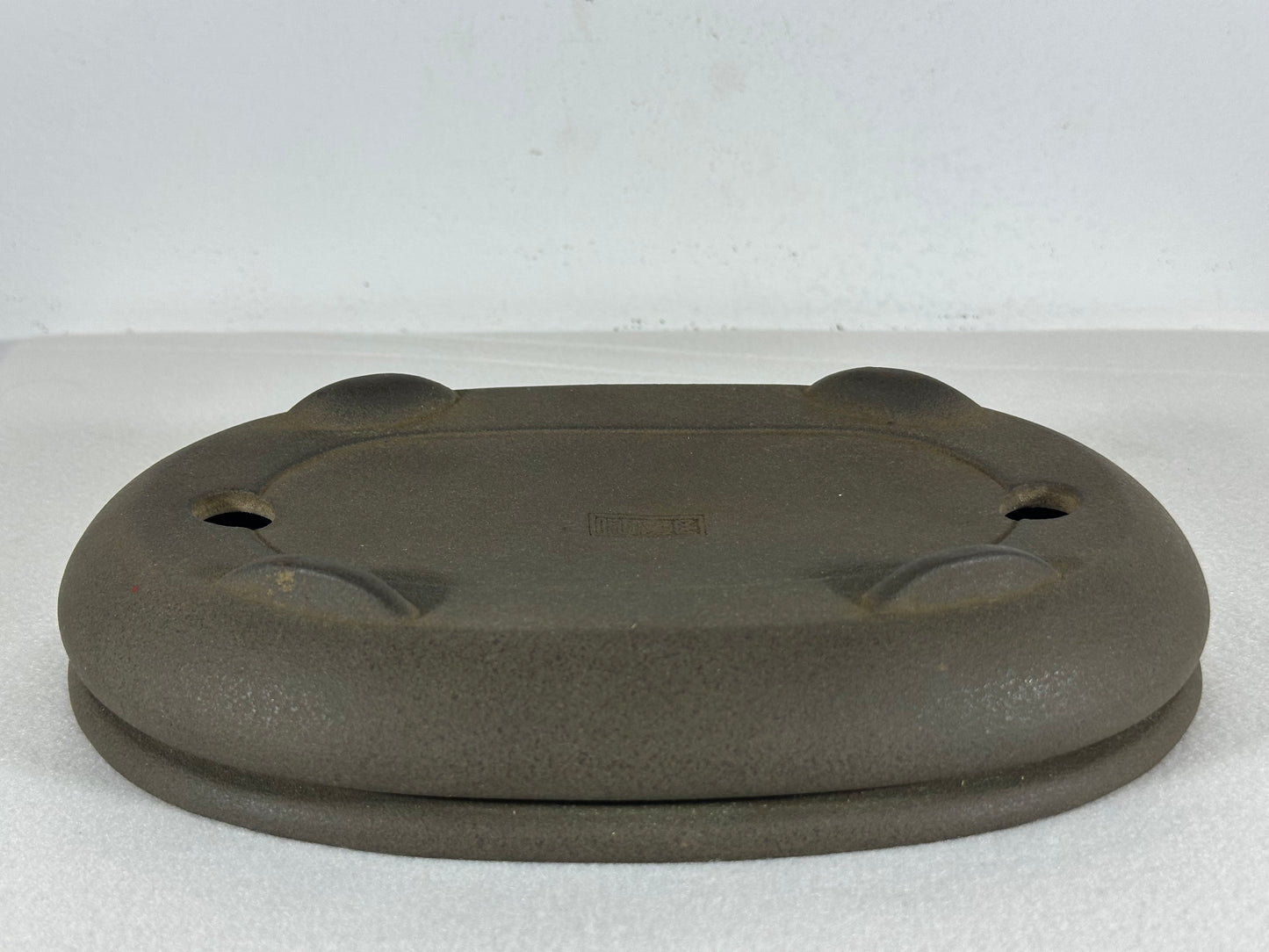 Preowned Vintage Japanese Tokoname Unglazed Bag Style Bonsai Pot Yamaaki - 9.5” By 6.25”