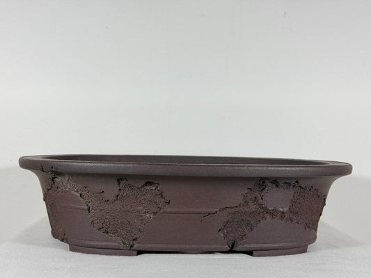 Preowned Japanese Tokoname Unglazed High Quality Bonsai Pot Jyuuoudou - 15” By 12”