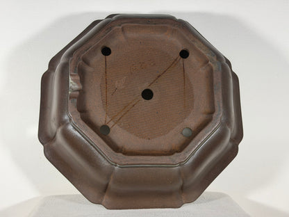 Preowned Japanese Tokoname Unglazed Rinka Style Bonsai Pot Touhou - 18” x 17.25” x 5.75”