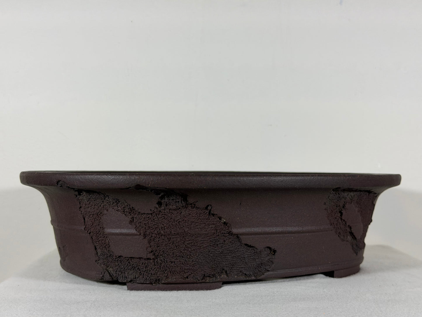 Preowned Japanese Tokoname Unglazed Bonsai Pot Jyuuoudou - 15” By 12”