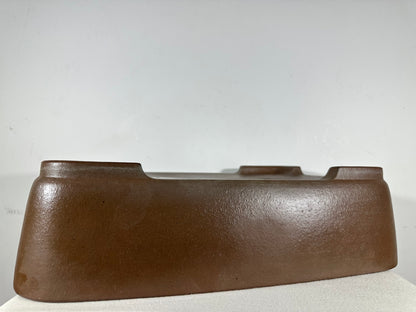 Preowned Japanese Tokoname Unglazed Rectangular Bonsai Pot Seizan - 19” By 13.75”