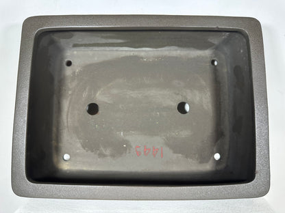 Preowned Vintage Japanese Tokoname Unglazed Rectangular Bonsai Pot Yamaaki - 16.5” By 12.25”