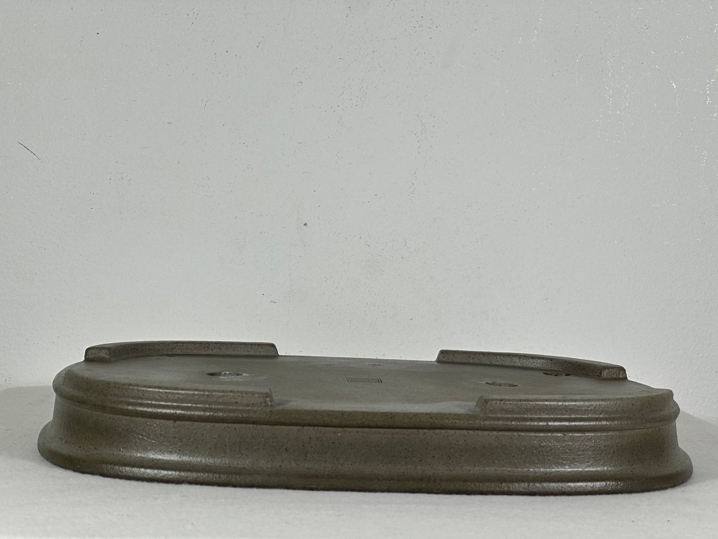 Preowned Japanese Tokoname Unglazed Rectangular Shallow Bonsai Pot Seizan - 12.25” By 9”