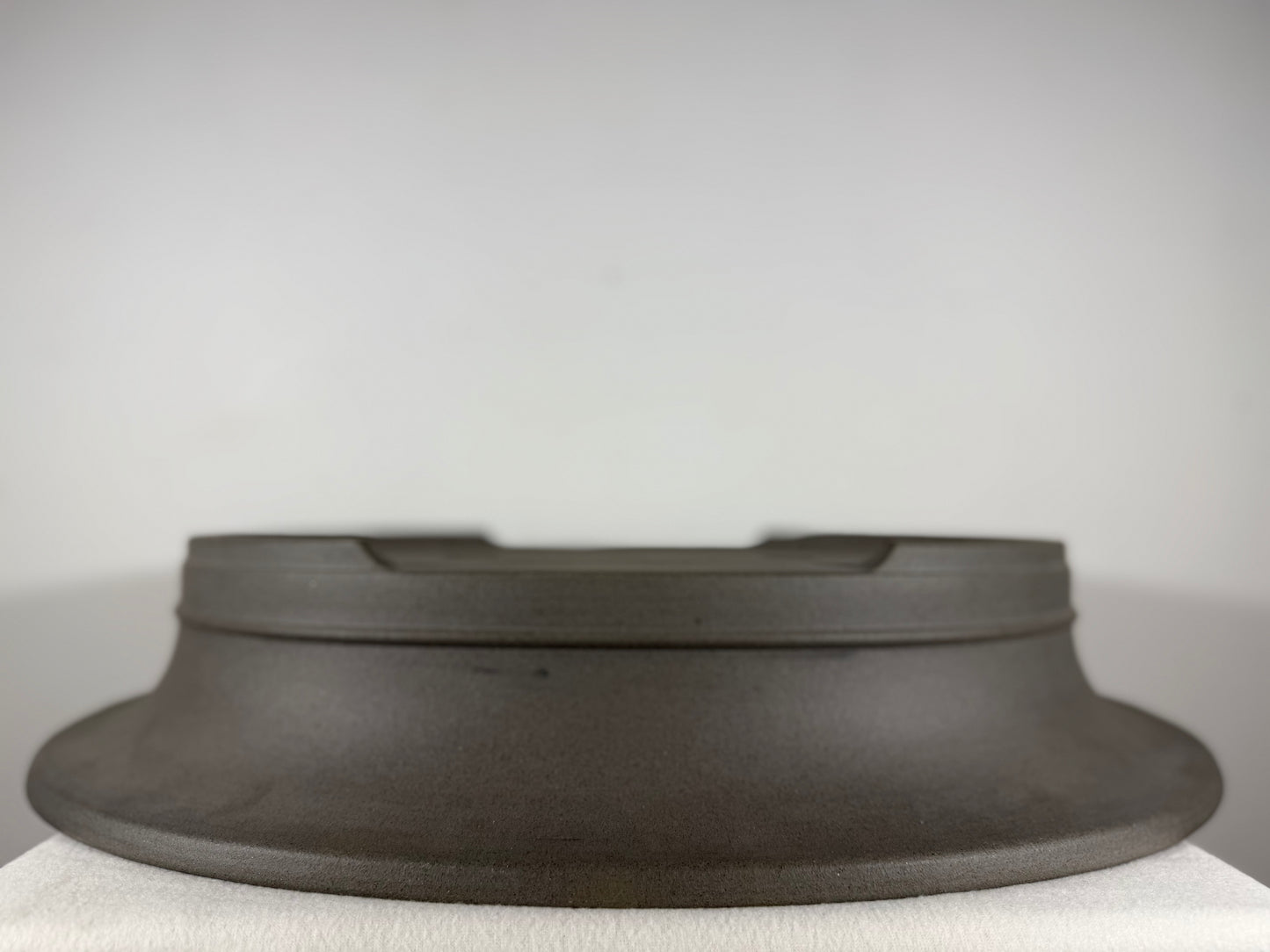 New Japanese Tokoname Unglazed Oval Bonsai Pot Kisen - 23” By 19”