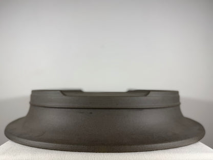New Japanese Tokoname Unglazed Oval Bonsai Pot Kisen - 23” By 19”