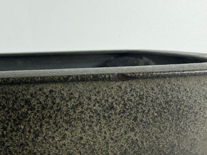 Preowned Vintage Japanese Tokoname Unglazed Rectangular Bonsai Pot Aiba Koyo - 12.5” By 10”