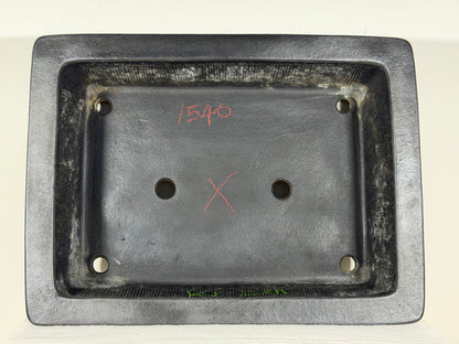 Preowned Japanese Tokoname Unglazed Rectangular Bonsai Pot Kizan - 16.25” By 12.25”
