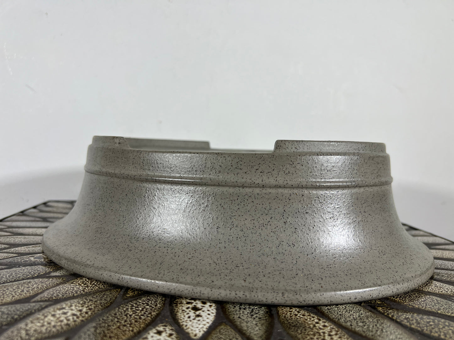 Preowned Japanese Tokoname Unglazed Oval Bonsai Pot Seizan - 11.5” By 9.75”
