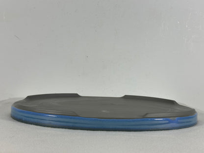 New Japanese Glazed Suiban for Suiseki Bonsai Harumatsu - 12.5” By 9”