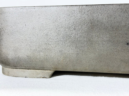 Preowned Japanese Tokoname Unglazed Rectangular Bonsai Pot Kisen - 19” x 14.25” x 5”