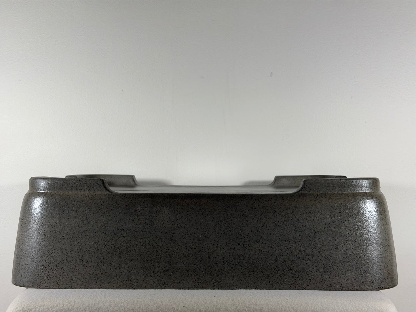 Preowned Japanese Tokoname Unglazed Rectangular Bonsai Pot Seizan - 19.25” By 14”