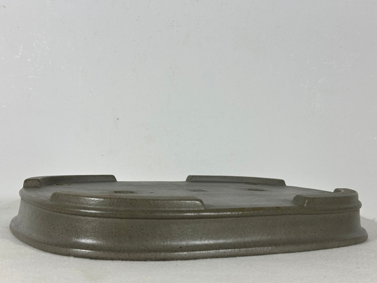 Preowned Japanese Tokoname Unglazed Rectangular Shallow Bonsai Pot Seizan - 12.25” By 9”