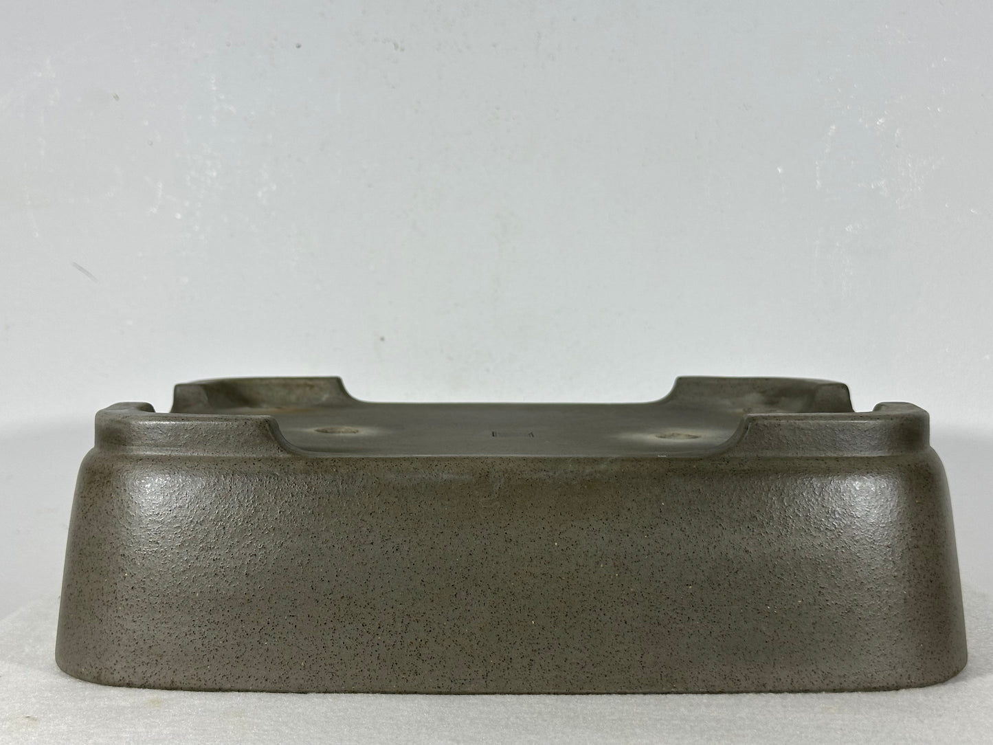 Preowned Japanese Tokoname Unglazed Rectangular Bonsai Pot Seizan - 13” By 9.5”