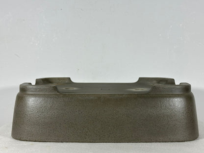 Preowned Japanese Tokoname Unglazed Rectangular Bonsai Pot Seizan - 13” By 9.5”