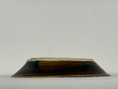 Preowned Japanese Tokoname Glazed Nanban Style Bonsai Pot Nihei - 6” By 1”