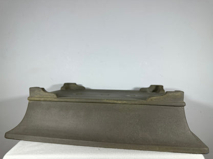 Preowned Japanese Tokoname Unglazed Rectangular Bonsai Pot Seizan - 19.5” By 14.25”
