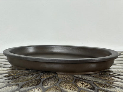 Preowned Japanese Bonsai Pot has Stamps - 9” By 6.5”