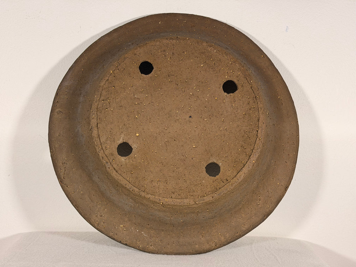 Preowned Japanese Tokoname Unglazed Nanban Style Bonsai Pot - 14” By 2.25”