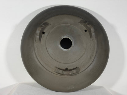 Preowned Japanese Tokoname Unglazed Round Bonsai Pot Touyou - 15.75” By 4.75”