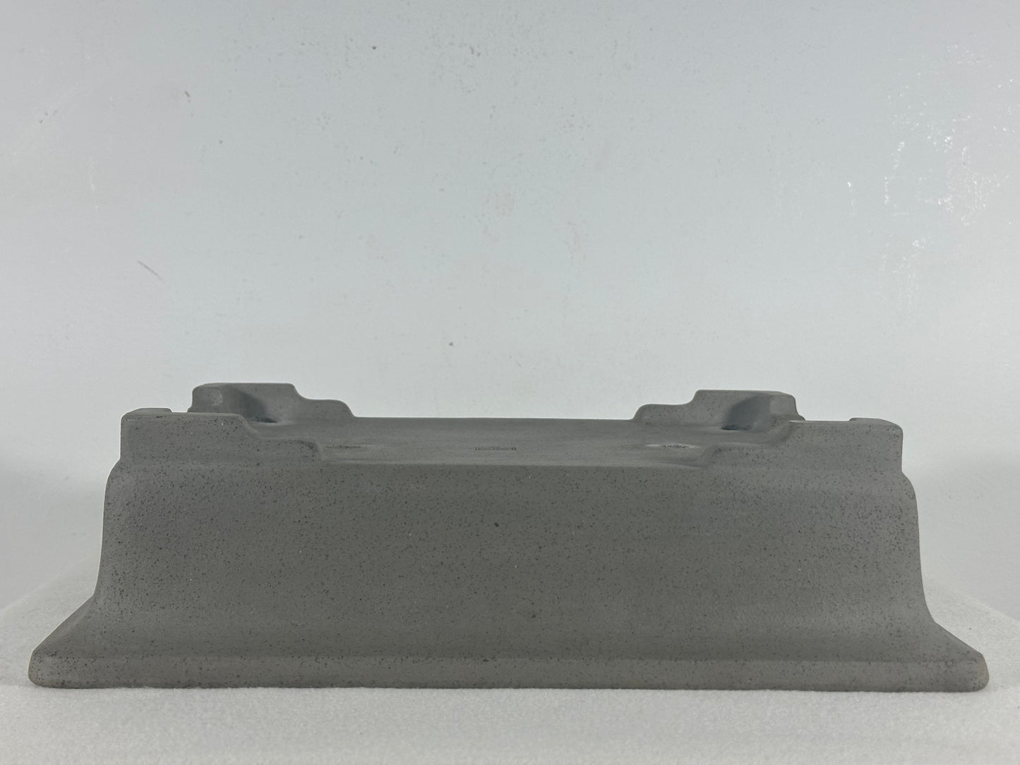 Preowned Japanese Tokoname Unglazed Rectangular Bonsai Pot Seizan - 12.75” By 9.5”