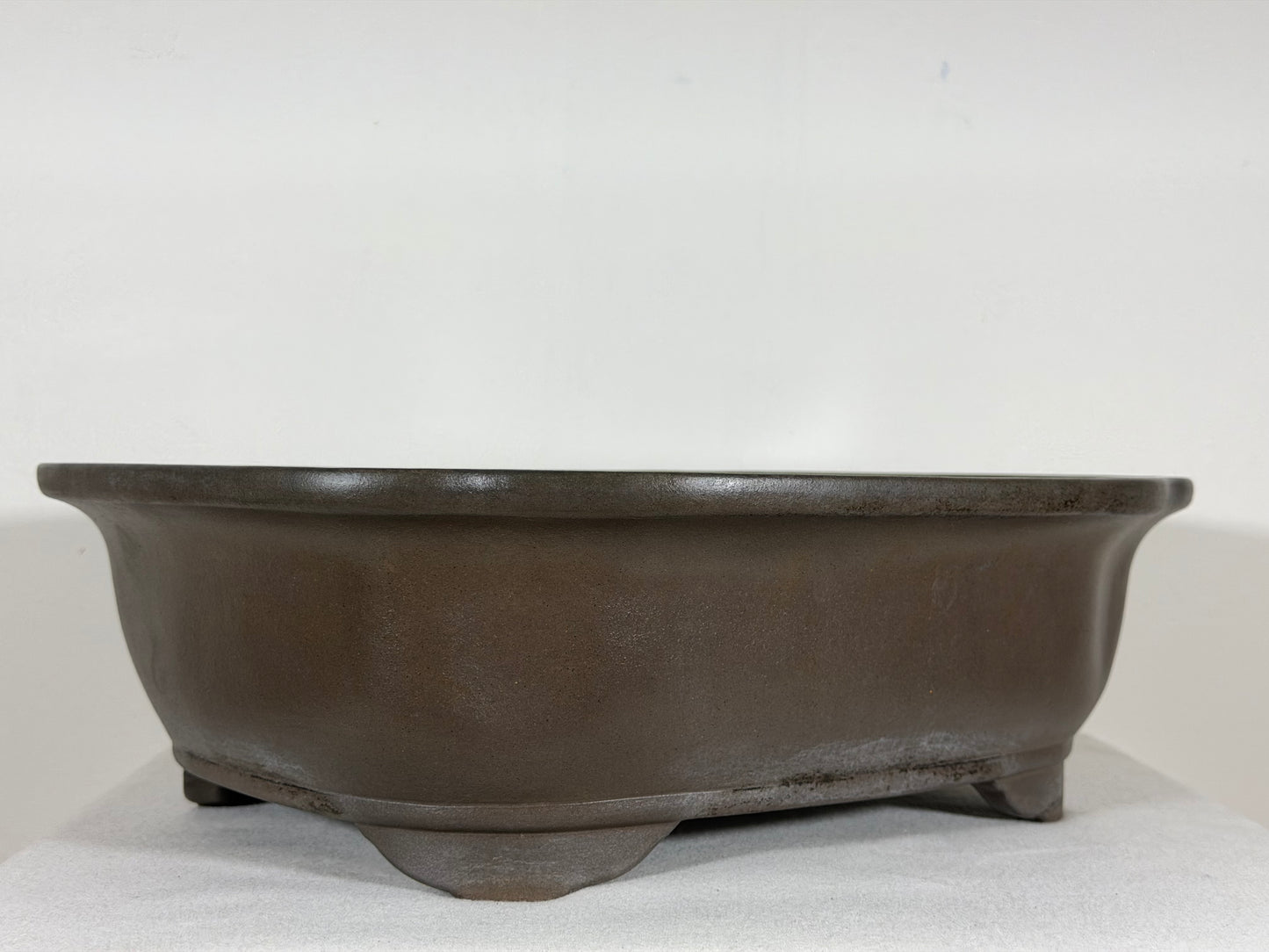 Preowned Japanese Tokoname Mokko Style Bonsai Pot Gyouzan Nakano - 15.5” By 12.75”