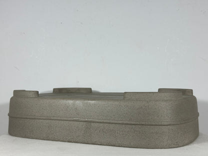 Preowned Japanese Tokoname Unglazed Rectangular Bonsai Pot Seizan - 15.25” By 11”
