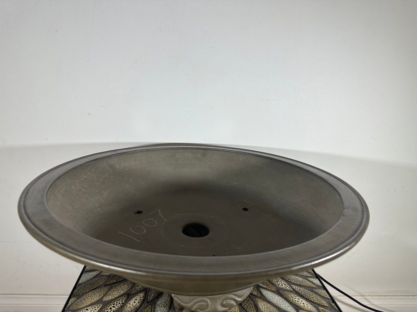 Preowned Japanese Tokoname Unglazed Ground Bonsai Pot Sugi - 22.75” By 5 5/8”
