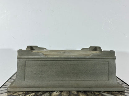 Preowned Vintage Japanese Tokoname Unglazed Rectangular Bonsai Pot Yamakou - 13 3/8” By 10.25”