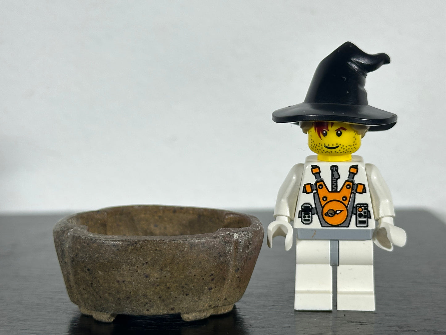 Preowned Vintage Japanese Tokoname Mame Mokko Style Bonsai Pot Motukou - 1.5” By 1 3/8”