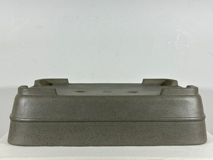 Preowned Japanese Tokoname Unglazed Rectangular Bonsai Pot Seizan - 15” By 10.75”