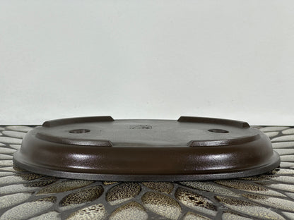 Preowned Japanese Bonsai Pot has Stamps - 9” By 6.5”