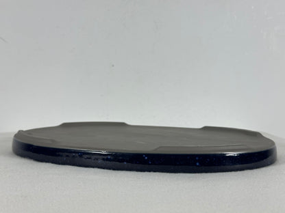 New Japanese Glazed Suiban for Suiseki Bonsai Harumatsu - 11 3/8” By 8”