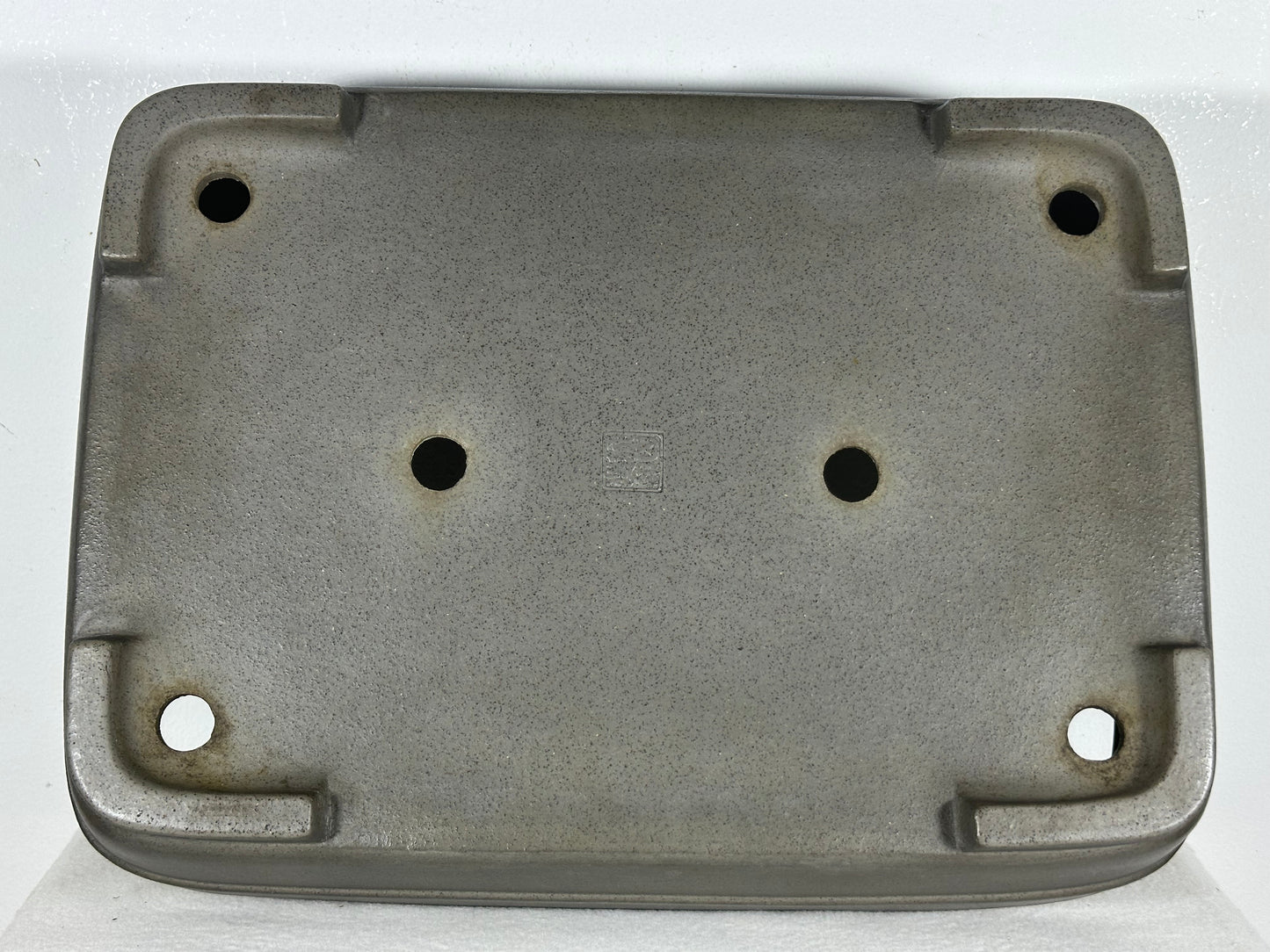 Preowned Japanese Tokoname Unglazed Rectangular Bonsai Pot Seizan - 15” By 10.75”