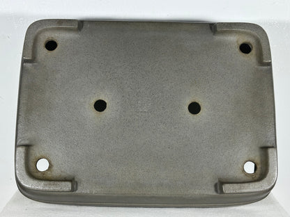Preowned Japanese Tokoname Unglazed Rectangular Bonsai Pot Seizan - 15” By 10.75”