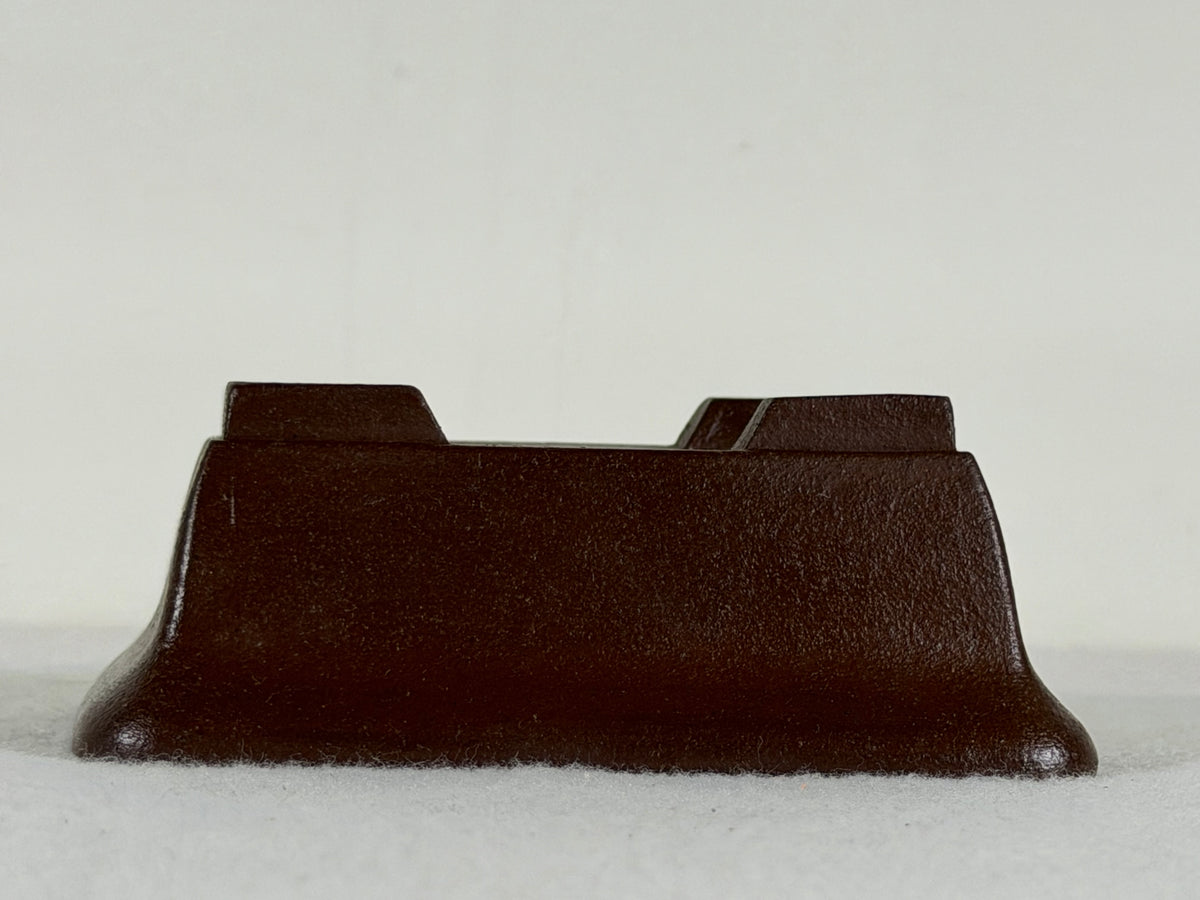 Preowned Japanese Tokoname Unglazed Rectangular Bonsai Pot Yamaaki - 4.5” x 3.5” x 1 5/8”