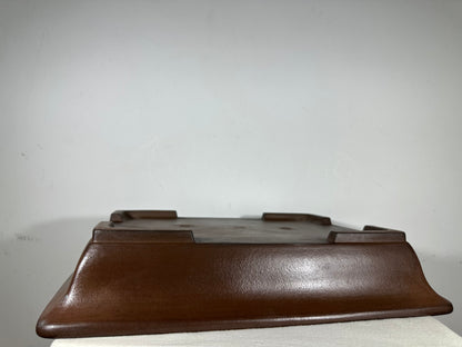 Preowned Japanese Tokoname Unglazed Rectangular Bonsai Pot Seizan - 20” By 15”