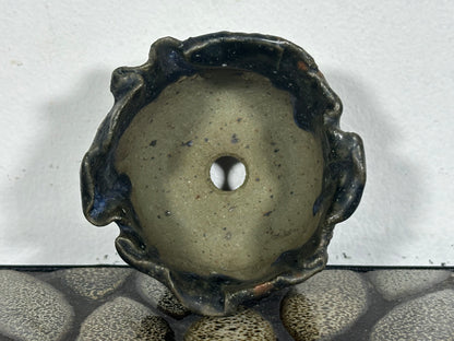 Preowned Japanese Tokoname Unglazed Bonsai Pot - 3” By 2”