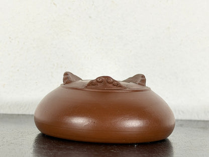 New Japanese Tokoname Unglazed Round Bonsai Pot Bigei - 2.75” By 1.25”