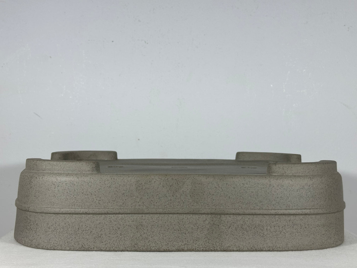 Preowned Japanese Tokoname Unglazed Rectangular Bonsai Pot Seizan - 15.25” By 11”