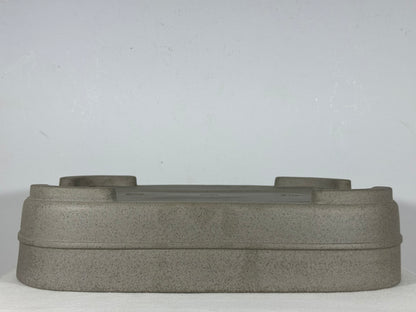 Preowned Japanese Tokoname Unglazed Rectangular Bonsai Pot Seizan - 15.25” By 11”