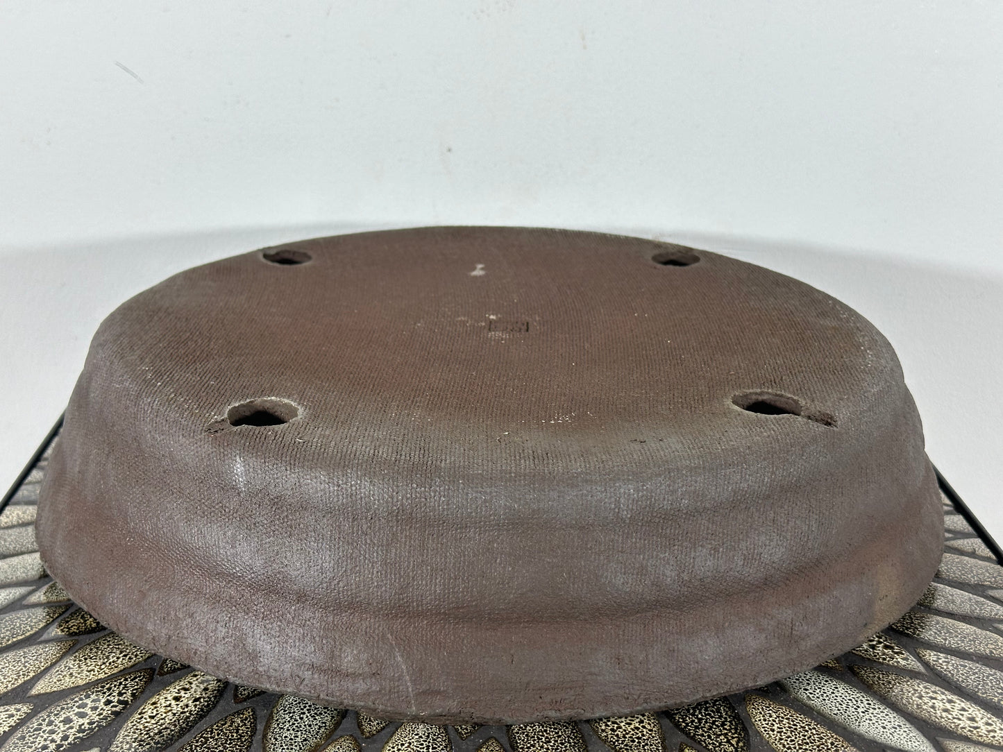 Preowned Japanese Tokoname Unglazed Nanban Hand Made Bonsai Pot Ryugaku - 14 5/8” By 3.25”