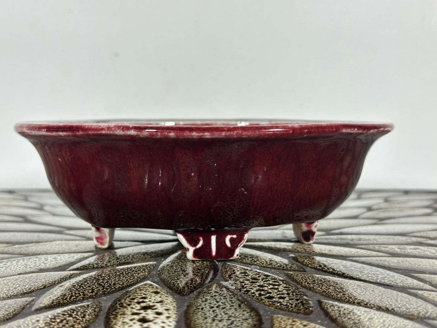 Preowned Japanese Bonsai Pot Mokko Style AIBA KOYO - 6.75” By 5.75”