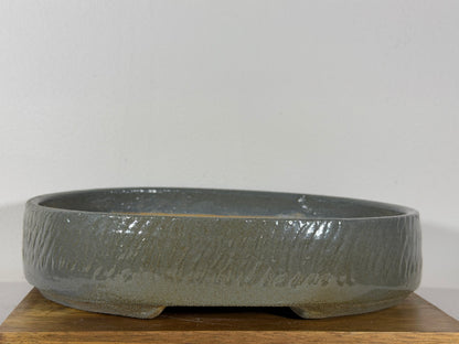 Victor Shelton Glazed Oval Bonsai Pot (American-Made) - 9.5” By 7.25”