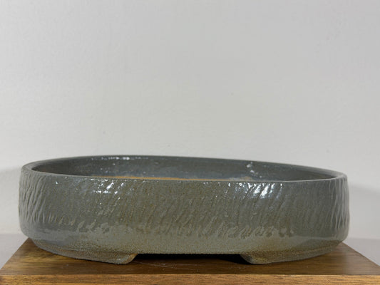 Victor Shelton Glazed Oval Bonsai Pot (American-Made) - 9.5” By 7.25”