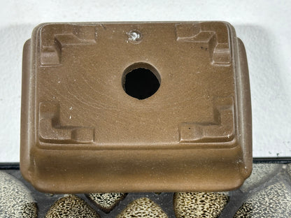 Preowned Japanese Tokoname Unglazed Rectangular Bonsai Pot - 4” By 3”