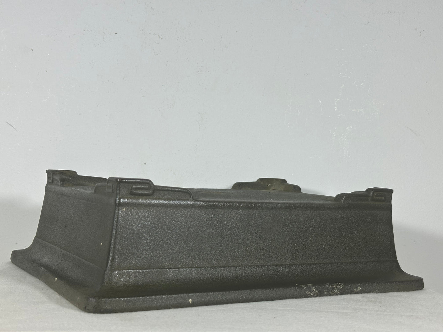Preowned Japanese Tokoname Unglazed Rectangular Bonsai Pot with Stamp - 13.25” By 9.5”