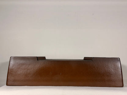 Preowned Japanese Tokoname Unglazed Rectangular Bonsai Pot Kizan - 15” By 11.5”
