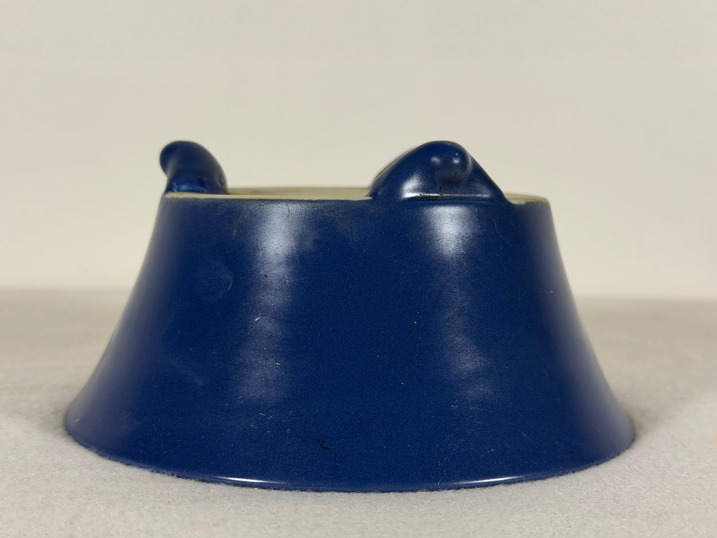 Preowned Vintage China Glazed Round Bonsai Pot - 5.75” By 2.75”