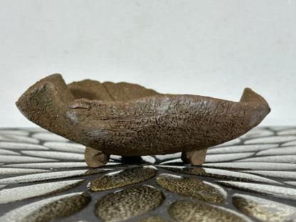 Preowned Japanese Tokoname Unglazed Shallow Bonsai Pot - 4.75” By 1.5”